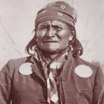 Geronimo, held off US army until family threatened with death.