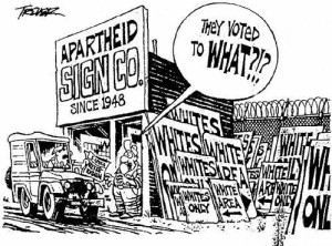 Apartheid-signs