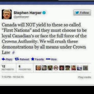 Prime Minister Harper could have said this! 