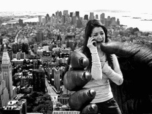 Yeah! False Flag Girl was in New York City & got captured by King Kong!