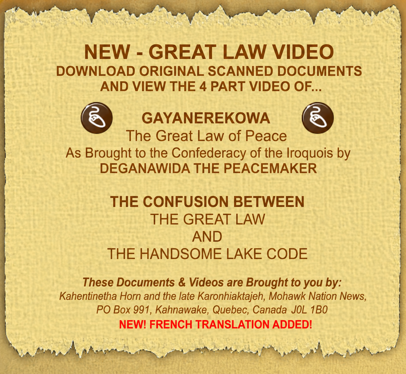 Great Law resources